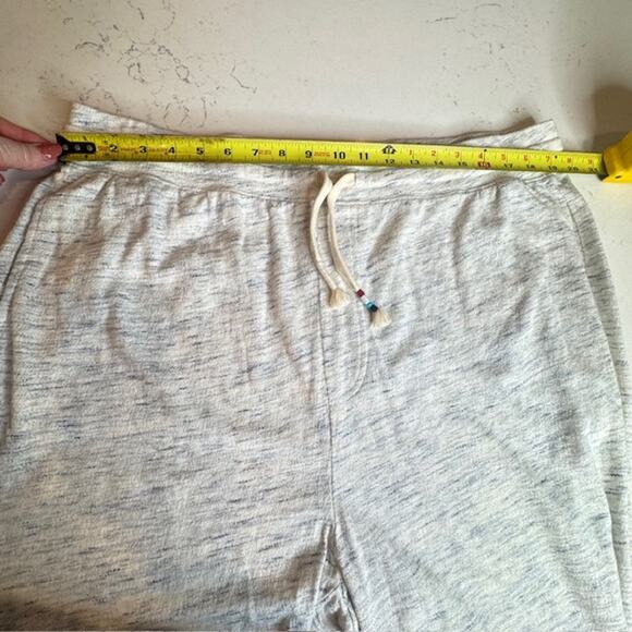 Sol Angeles Mens Pants XXL Lt Weight Jersey Joggers Marled Cream/Navy - Picture 12 of 16